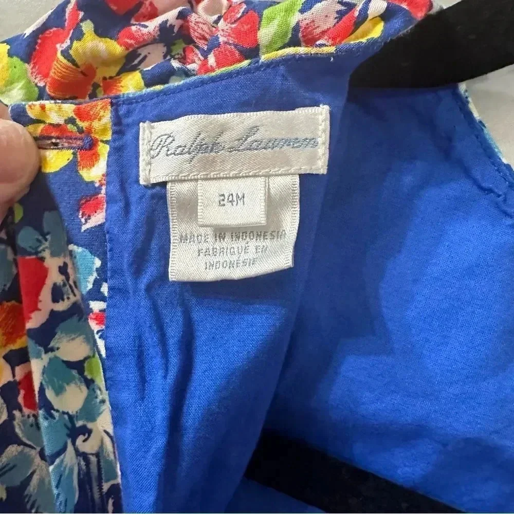 Ralph Lauren Dress Colorful Floral Dress 24mo